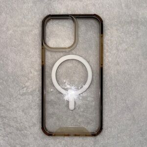 Clear MagSafe-Compatible Phone Case with White Ring
